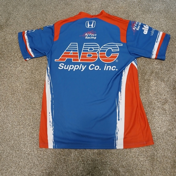 Verizon Indy Car Series A.J. Foyt Honda Racing Jersey Men's Size Large - Picture 2 of 6